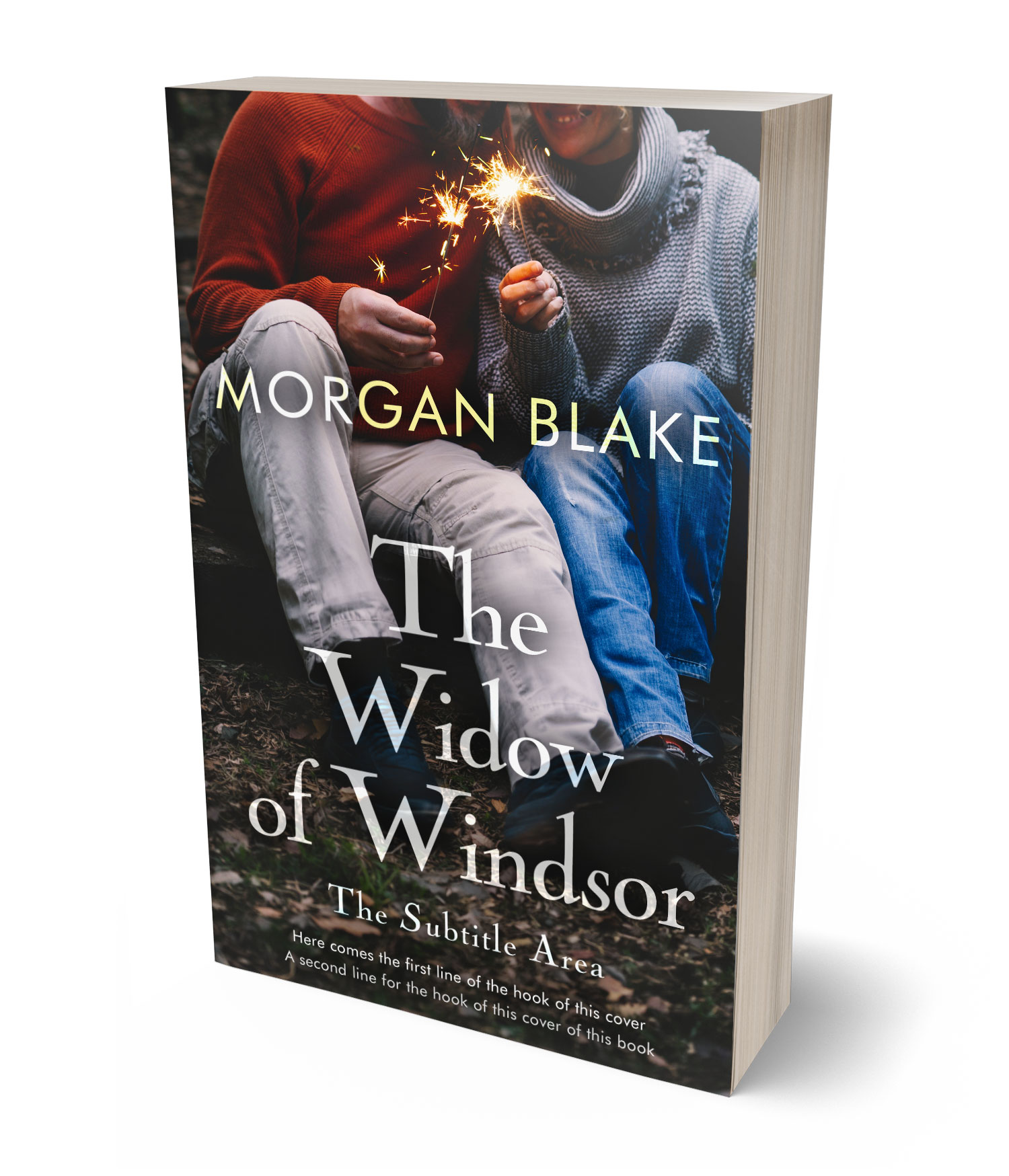 3D view of Premade Romance Book Cover - Mine Shaft #37344 | BookCoverZone