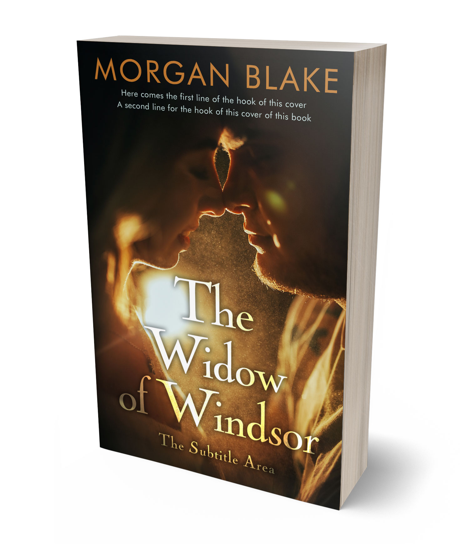 3D view of Premade Romance Book Cover - Laser #37345 | BookCoverZone