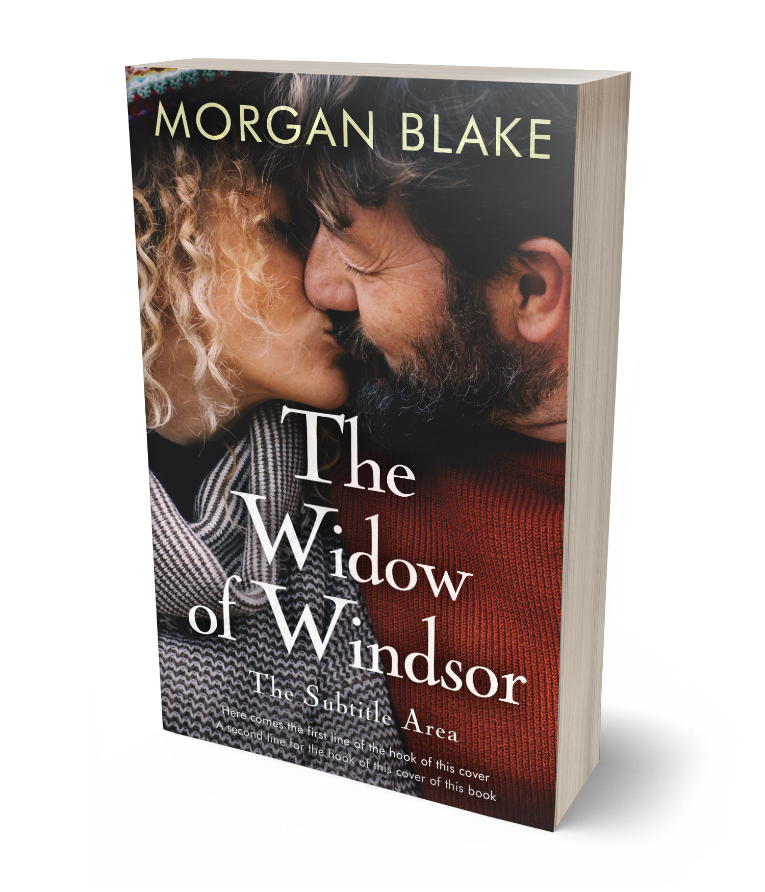 3D view of Premade Romance Book Cover - Cocoa Brown #37346 | BookCoverZone*