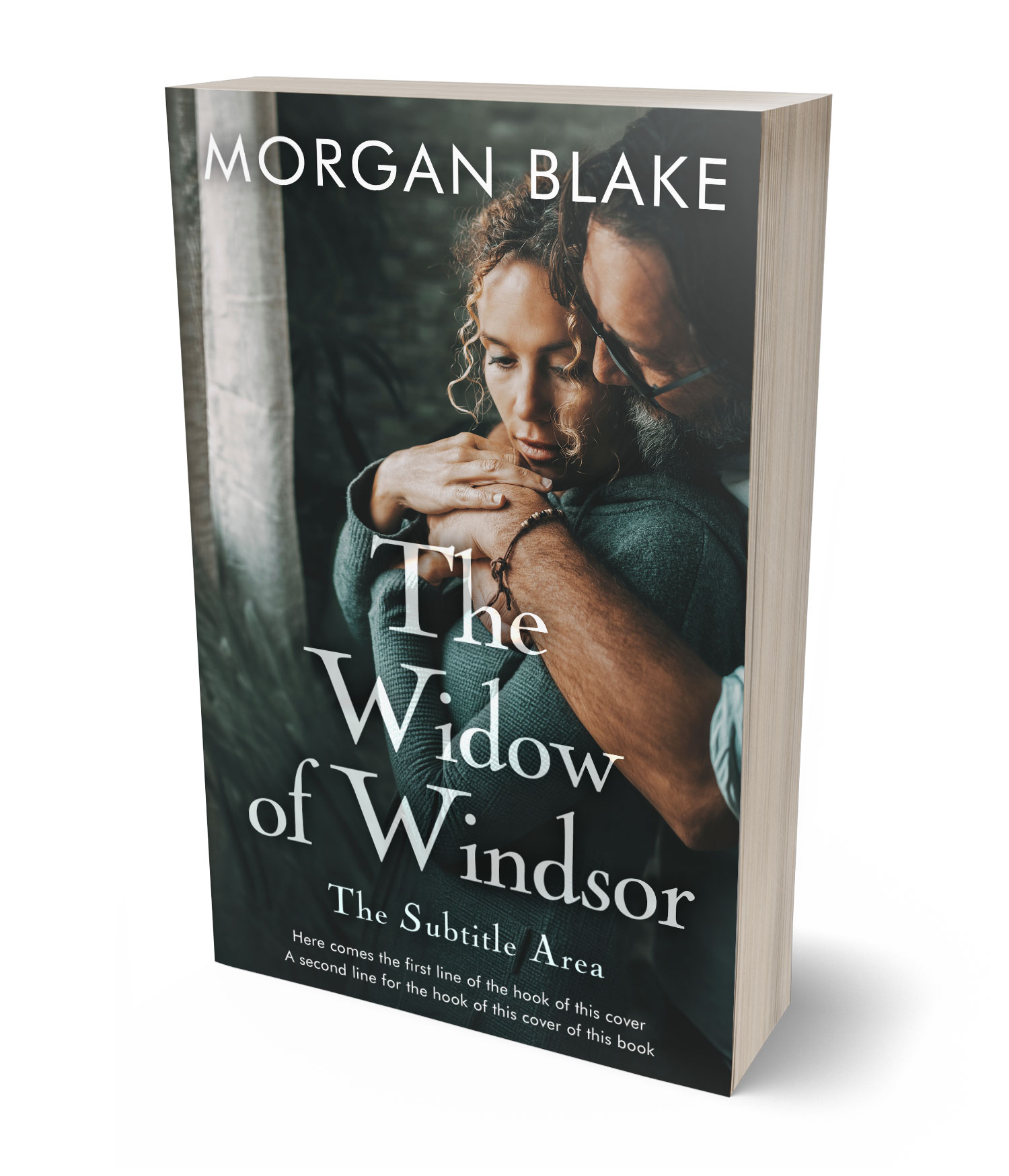 3D view of Premade Romance Book Cover - Outer Space #37353 | BookCoverZone