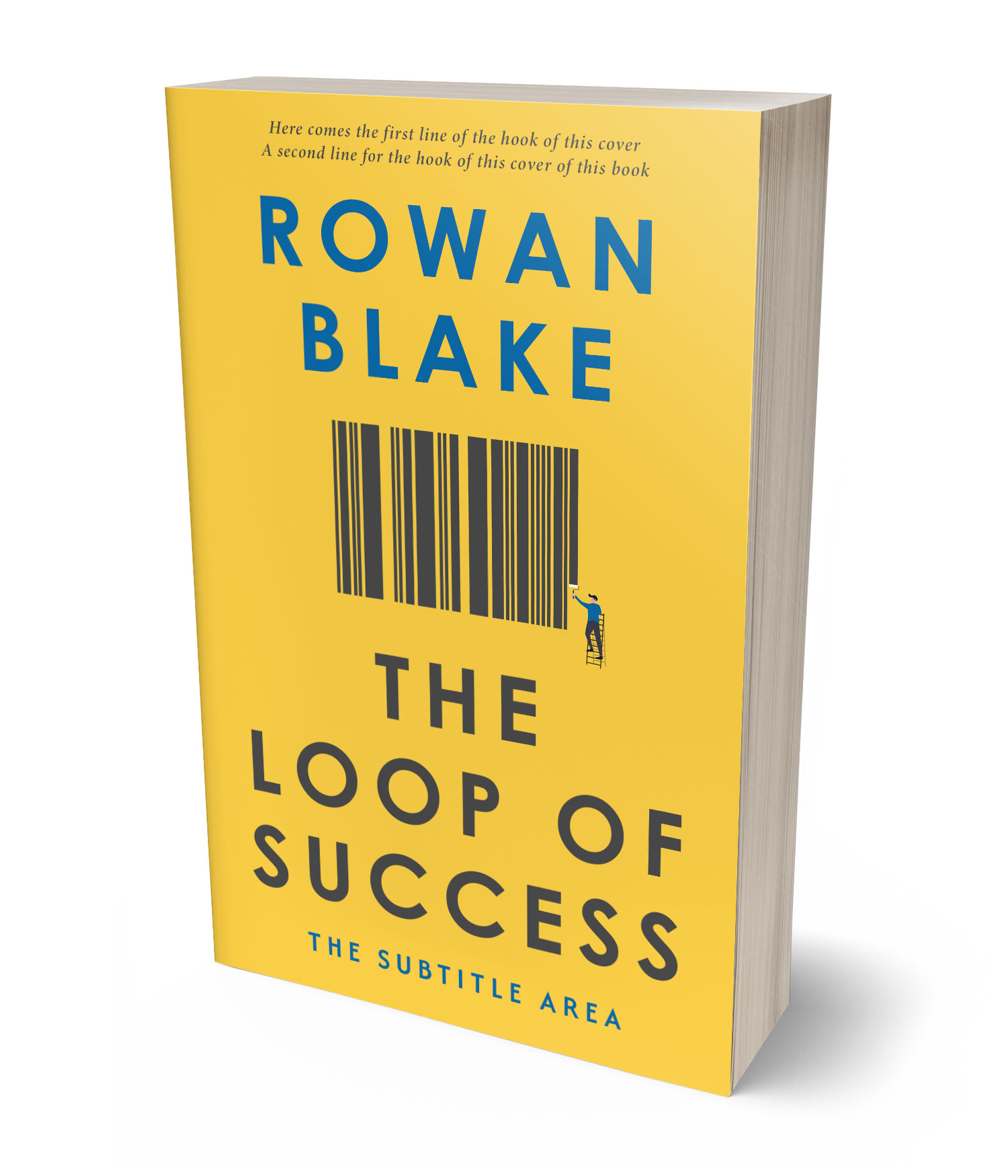 3D view of Premade Business Book Cover - Bright Sun #37359 | BookCoverZone
