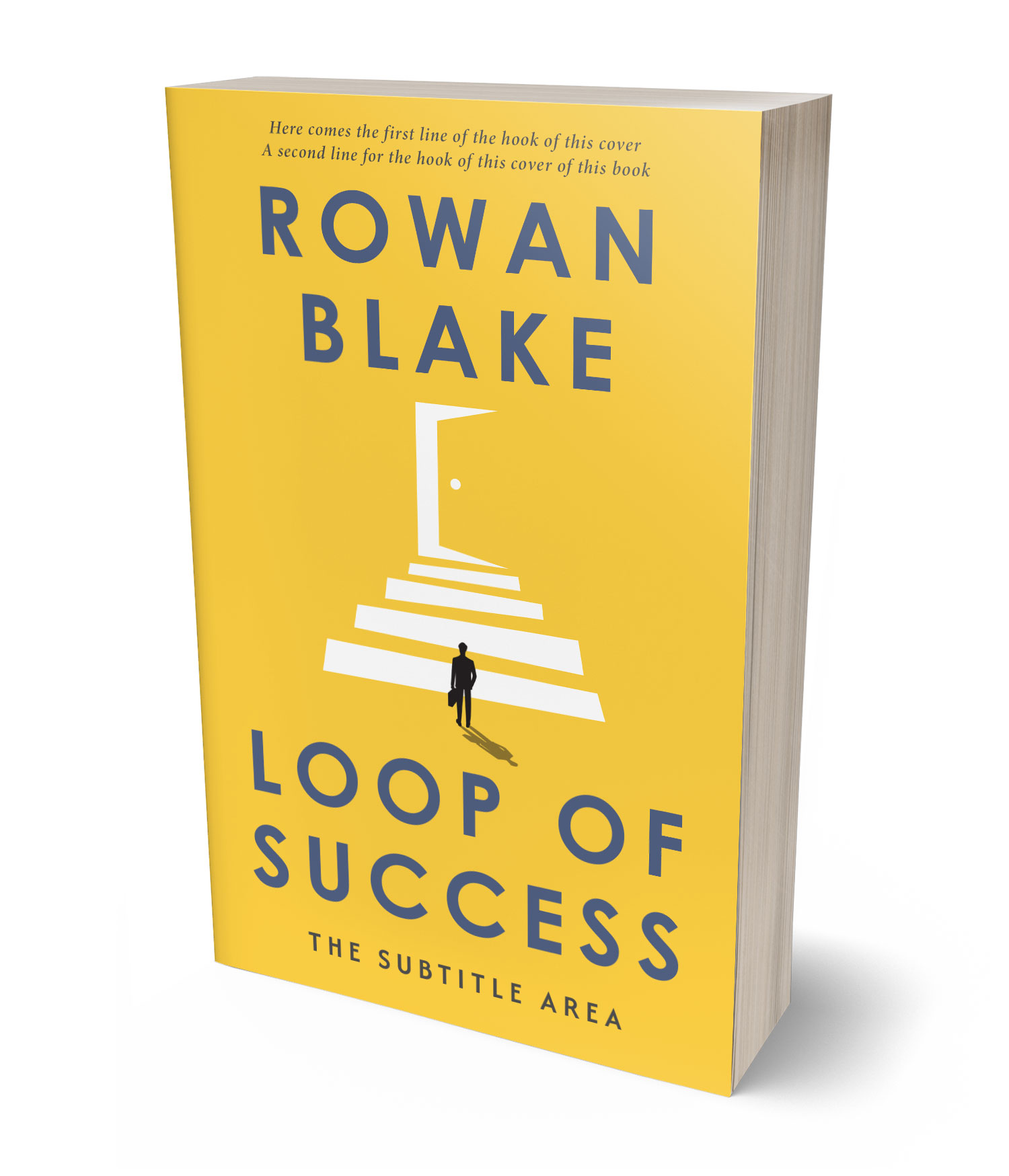 3D view of Premade Business Book Cover - Bright Sun #37362 | BookCoverZone