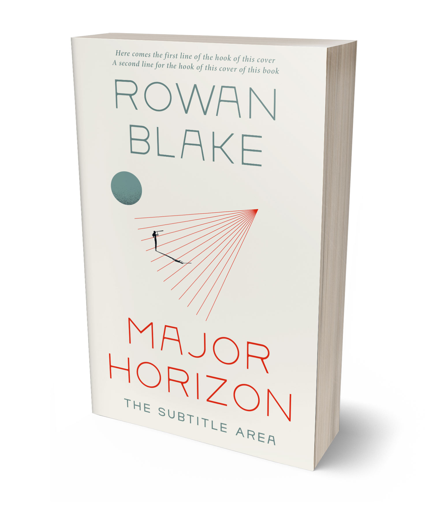 3D view of Premade Self-Improvement & Self-Help Book Cover - Soft Peach #37380 | BookCoverZone