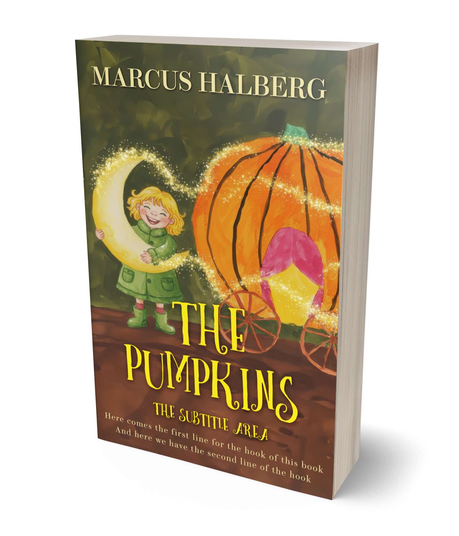 3D view of Premade Children's Book Cover - Millbrook #60008 | BookCoverZone*