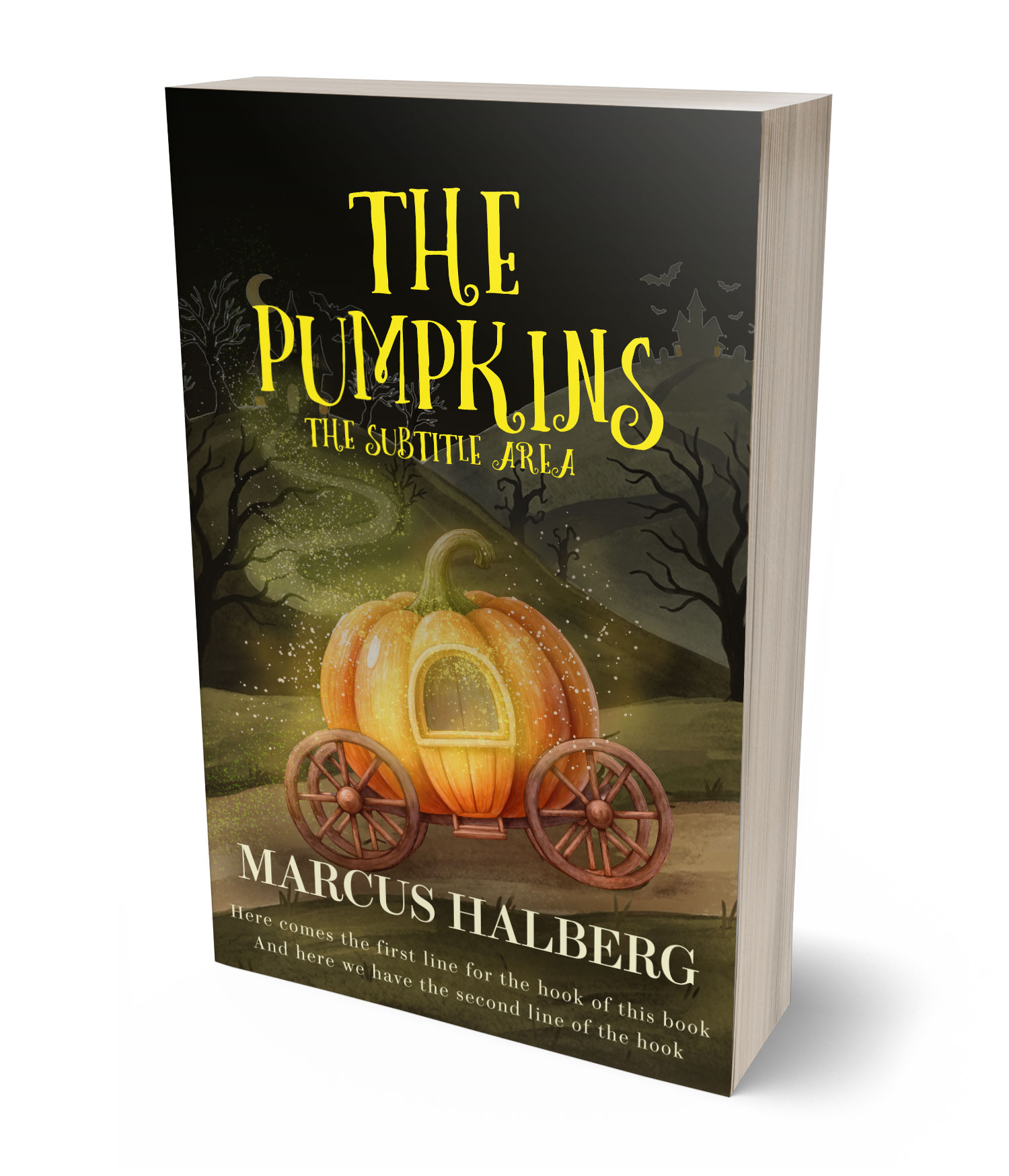 3D view of Premade Fantasy Book Cover - Oil #60009 | BookCoverZone*