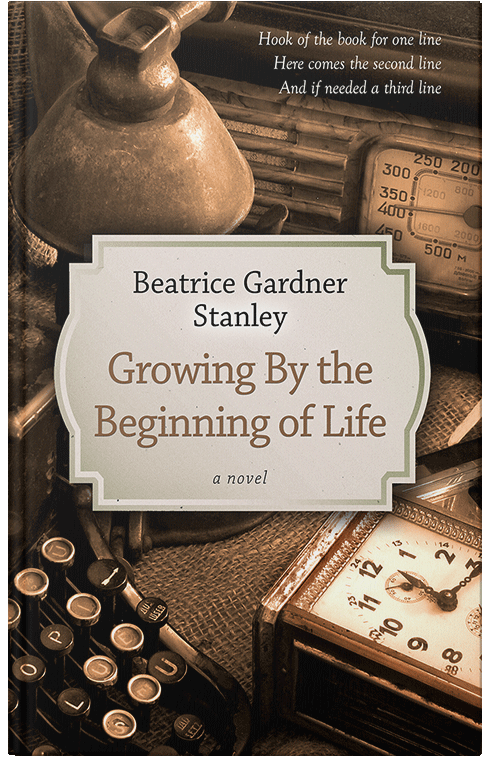 Front view of Premade Historical Book Cover - Bone