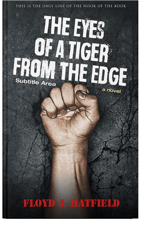 Front view of Shark #044 - Premade Action & Adventure Book Cover