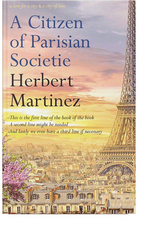 Front view of Hampton #0053 - Premade Travel Book Cover | BookCoverZone