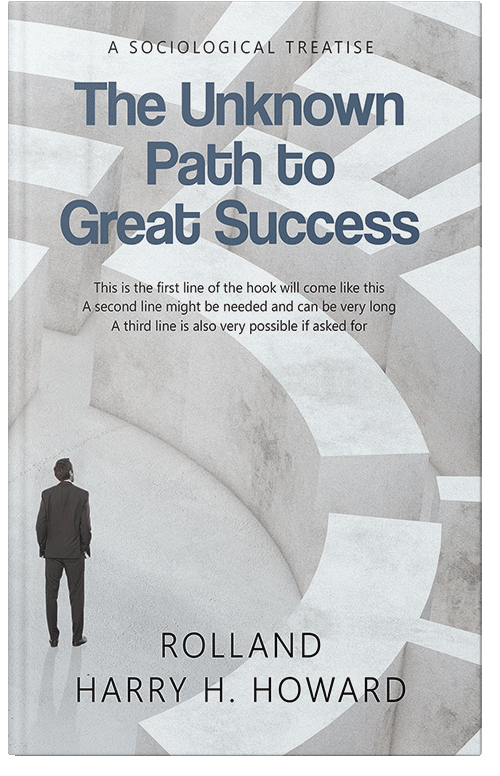 Front view of Premade Business Book Cover - Iron