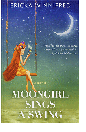 Pre Made Book Cover Blue Bayoux