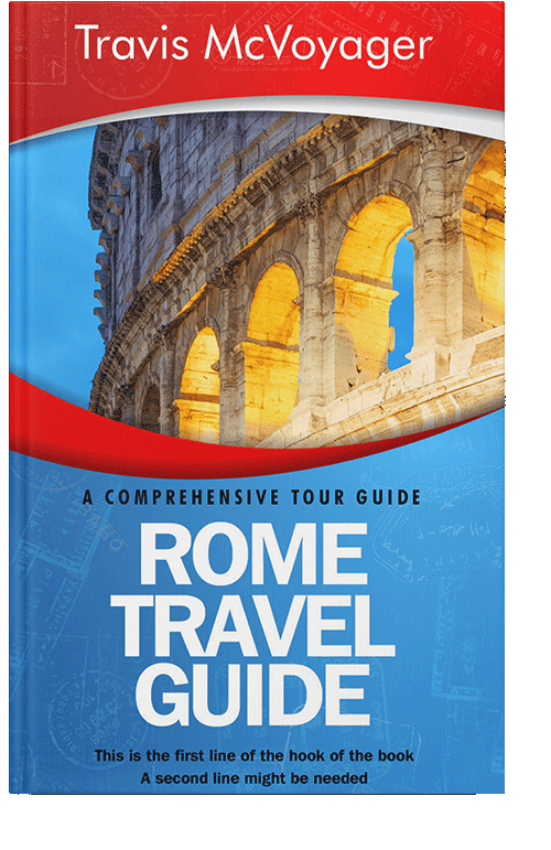 Front view of Red Damask #74 - Premade Travel Book Cover