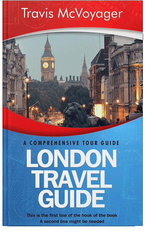 Front view of Steel Blue #77 - Premade Travel Book Cover