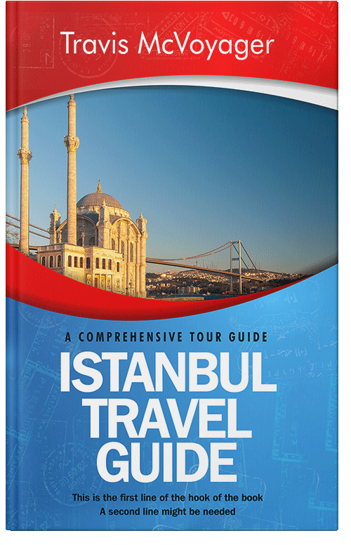 Front view of Premade Travel Book Cover - Boston Blue