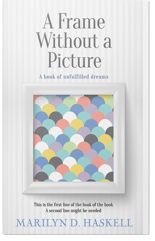 Front view of Cararra #103 - Premade Abstract Book Cover