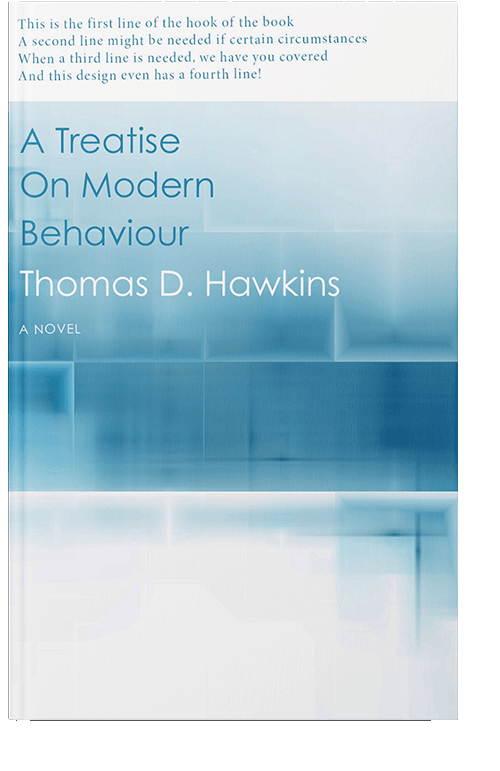 Front view of Iceberg #115 - Premade Abstract Book Cover