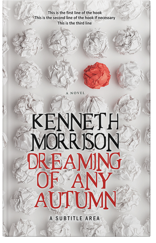 Front view of Premade Self-Improvement & Self-Help Book Cover - Timberwolf