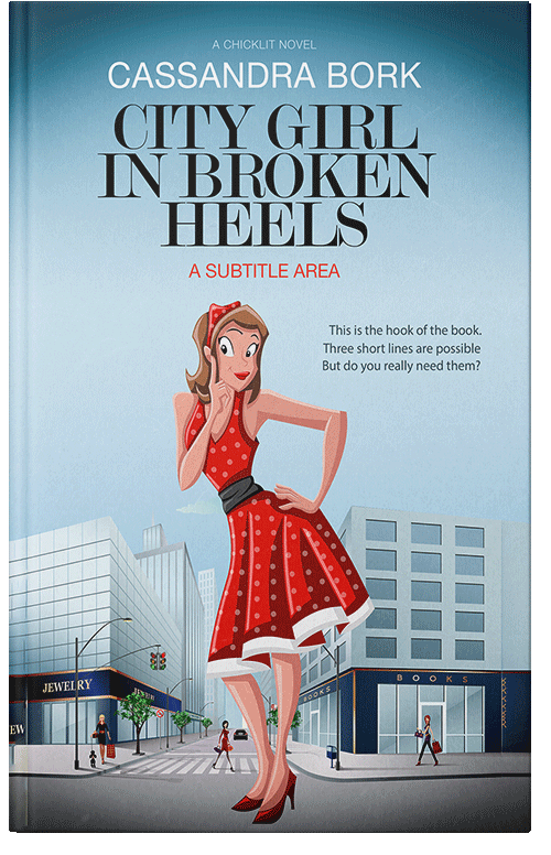 Front view of Botticelli #155 - Premade Chick Lit Book Cover