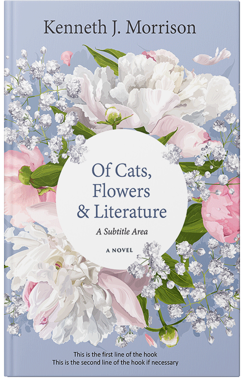 Front view of Premade Poetry Book Cover - Mischka