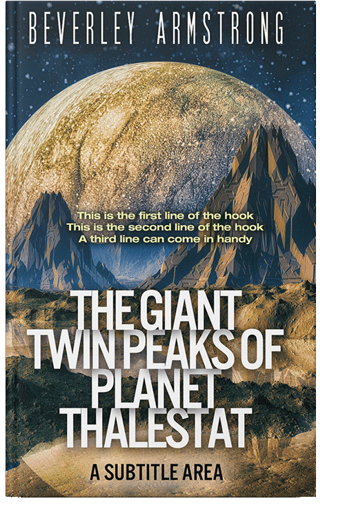 Front view of Gable Green #166 - Premade Science Fiction Book Cover