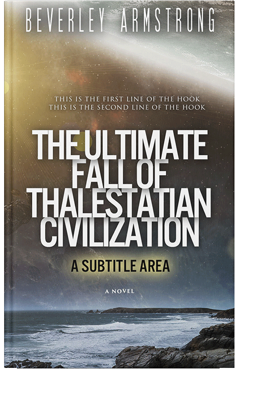 Front view of Fuscous Gray #167 - Premade Apocalyptica Book Cover