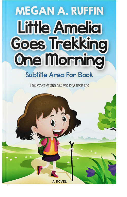 Front view of Blue Dianne #185 - Premade Travel Book Cover