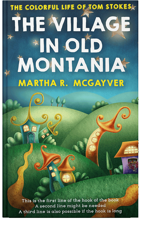 Front view of Blue Dianne #197 - Premade Fantasy Book Cover