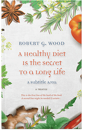 Pre Made Book Cover Hippie Green