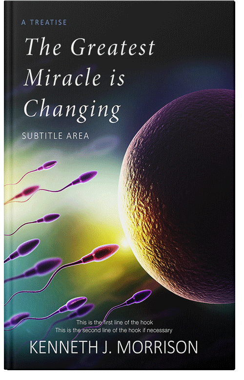 Front view of Premade Science & Nature Book Cover - Chino