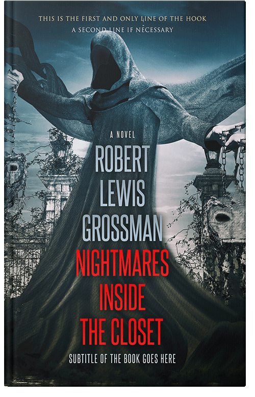 Front view of Timber Green #230 - Premade Horror Book Cover