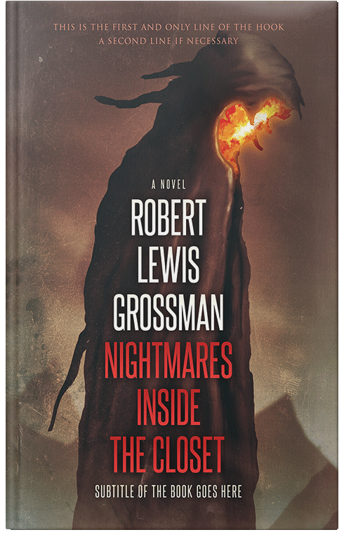 Front view of Premade Horror Book Cover - Rock