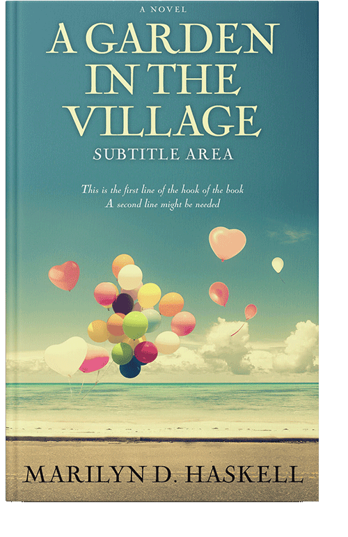 Front view of Smalt Blue #256 - Premade Romance Book Cover