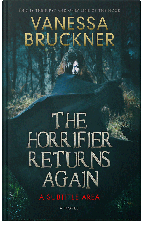 Front view of Bottle Green #267 - Premade Fantasy Book Cover