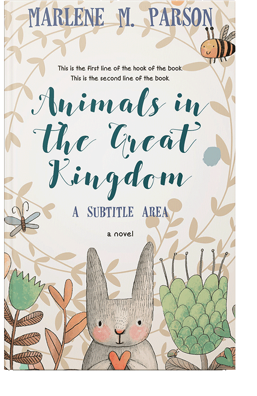 Front view of Ecru White #286 - Premade Nature Book Cover