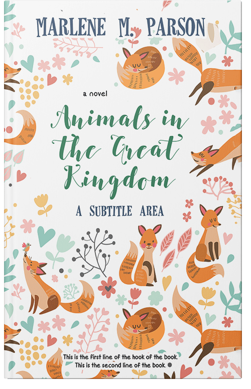 Front view of Premade Nature Book Cover - Grain Brown