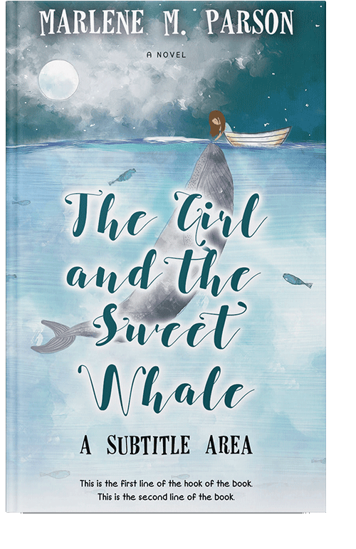 Front view of Botticelli #297 - Premade Surreal Book Cover