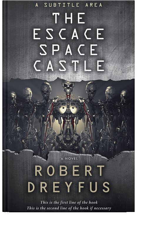 Front view of Shark #0307 - Premade Science Fiction Book Cover | BookCoverZone