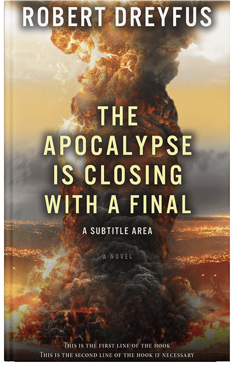 Front view of English Walnut #312 - Premade Apocalyptica Book Cover