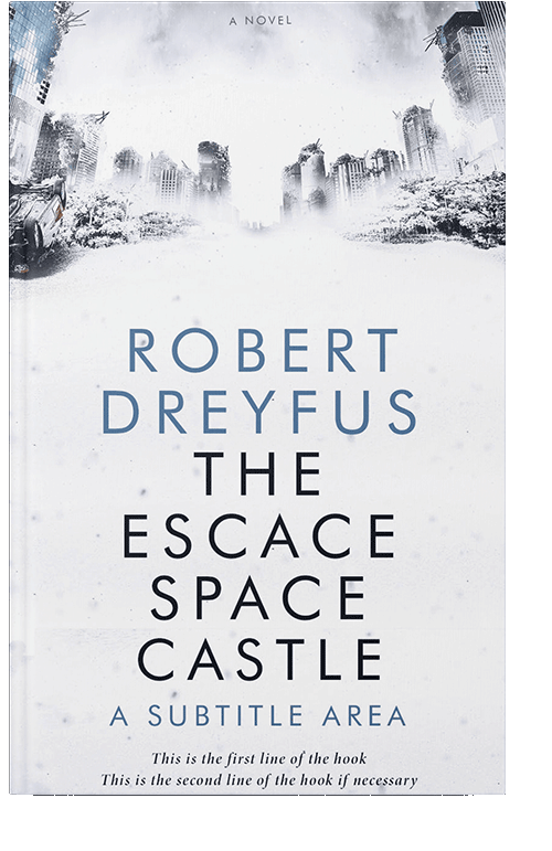 Front view of Oxford Blue #0313 - Premade Apocalyptica Book Cover