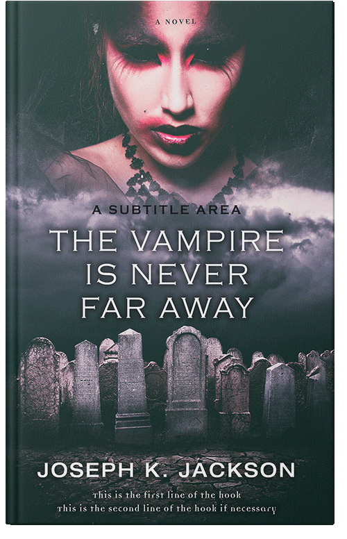 Front view of Premade Horror Book Cover - Outer Space