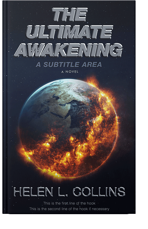 Front view of Cinder #0322 - Premade Apocalyptica Book Cover