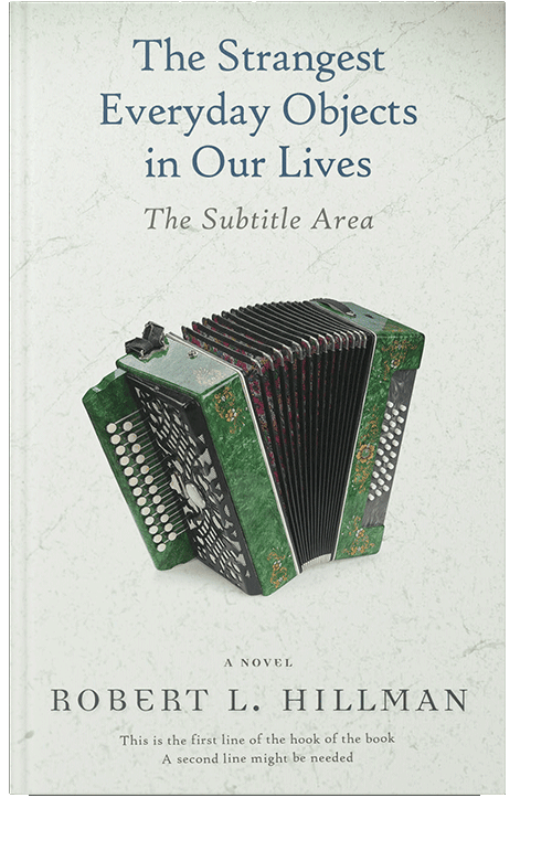 Front view of Cararra #0344 - Premade Abstract Book Cover