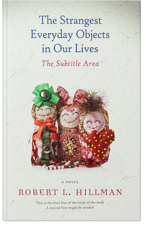 Front view of Premade Abstract Book Cover - Cararra