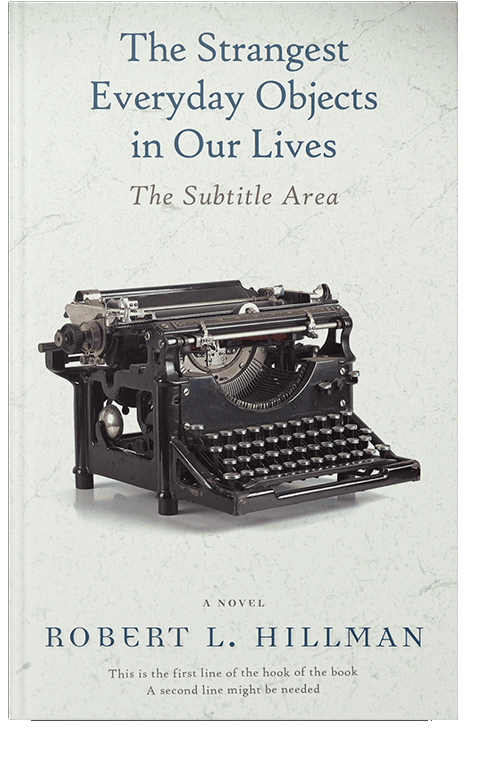 Front view of Ship Gray #347 - Premade Poetry Book Cover