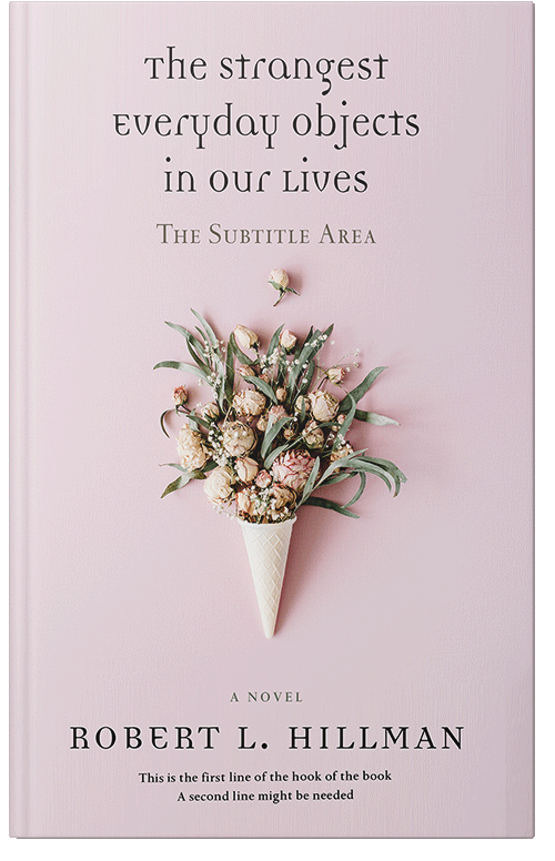 Front view of Premade Abstract Book Cover - Twilight