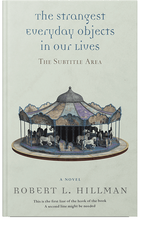 Front view of Periglacial Blue #364 - Premade Surreal Book Cover