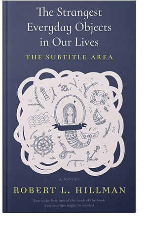 Pre Made Book Cover Pickled Bluewood