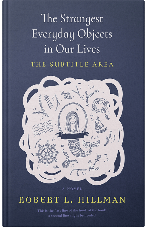 Front view of Pickled Bluewood #0371 - Premade Surreal Book Cover