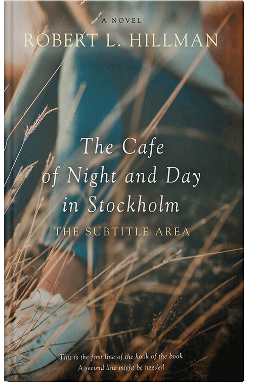 Front view of Premade Teen & Young Adult Book Cover - Lunar Green