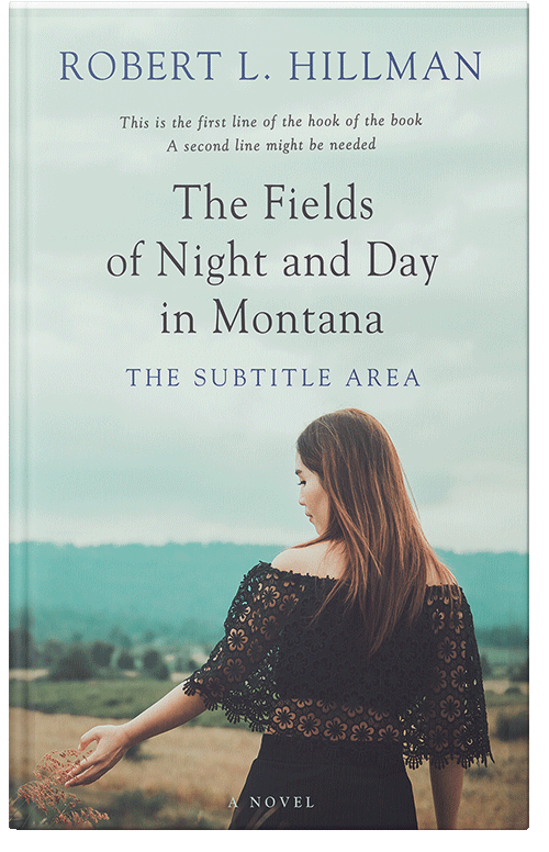 Front view of Premade Nature Book Cover - Paris White