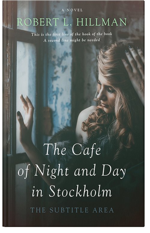 Front view of Premade Mystery & Thriller & Suspense Book Cover - Lunar Green